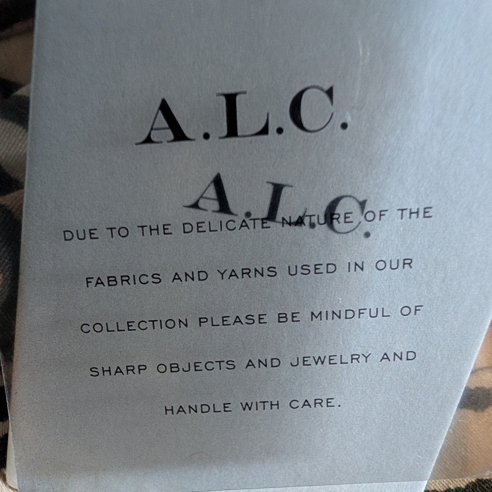A.L.C. Tiger Print Lace Up NEW Skinny Jeans Pants Women's Size 6 NWT Animal - Picture 2 of 5